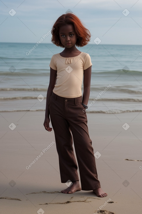 Child female with  brown hair