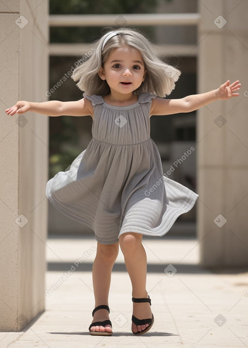 Israeli infant girl with  gray hair