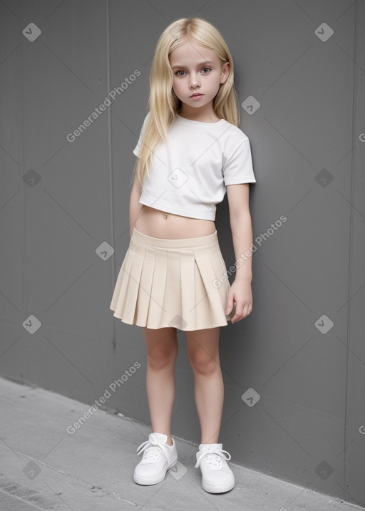 Child girl with  blonde hair