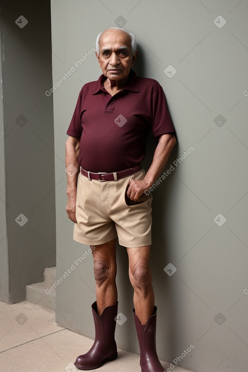 Pakistani elderly male with  brown hair