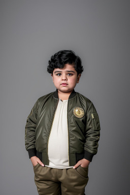 Qatari child boy with  black hair