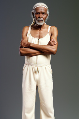 Tanzanian elderly male with  white hair