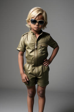 Bangladeshi child boy with  blonde hair