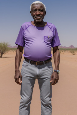 Togolese elderly male with  gray hair