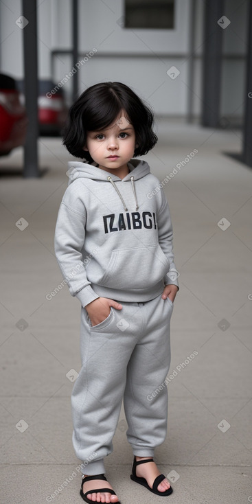 Polish infant boy with  black hair