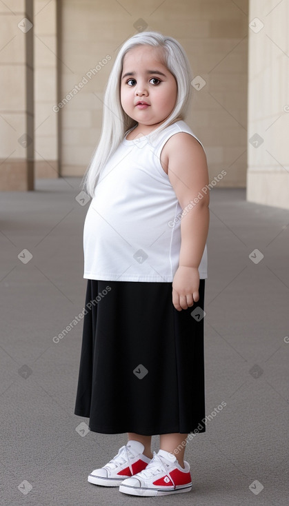 Jordanian infant girl with  white hair