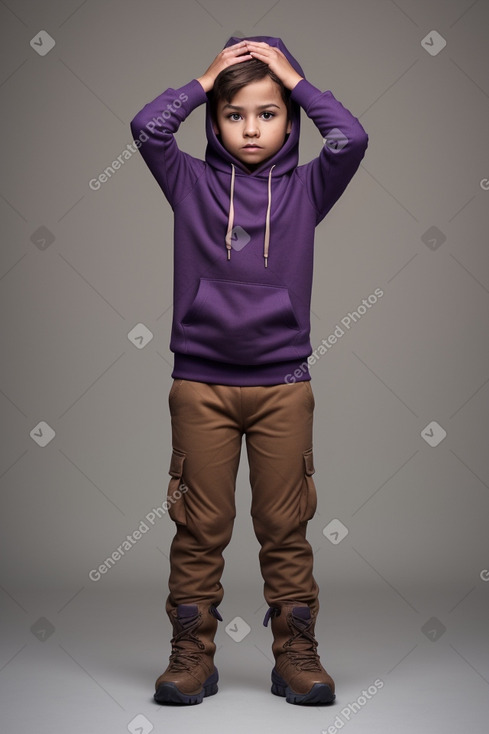 Child boy with  brown hair