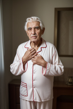 Algerian elderly male with  white hair