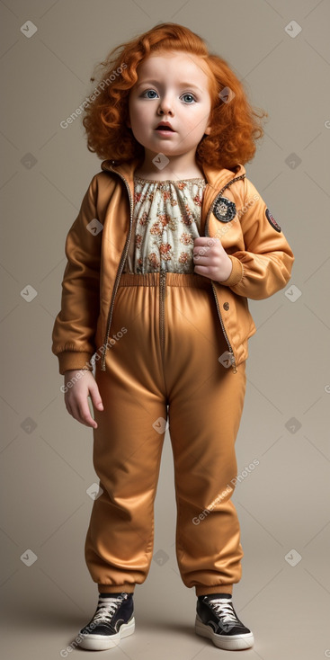 British infant girl with  ginger hair