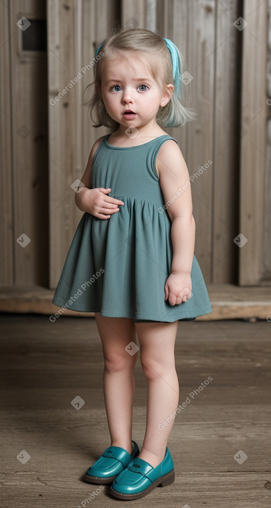 Irish infant girl with  gray hair