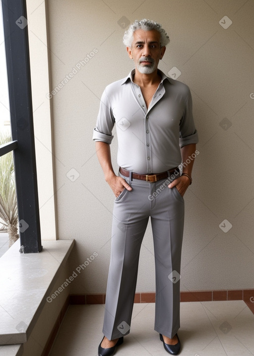 Moroccan 45 years male with  gray hair