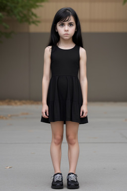 American child girl with  black hair