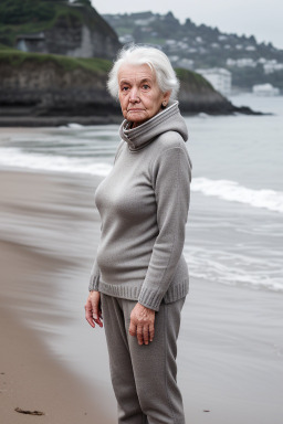 Swiss elderly female with  gray hair