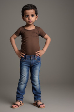 Yemeni infant boy with  brown hair