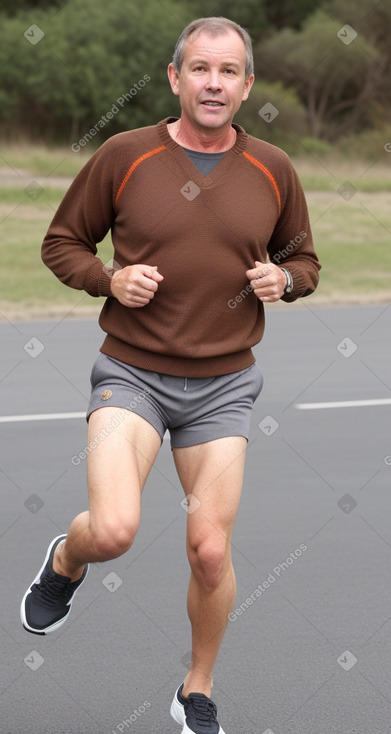 South african middle-aged male with  brown hair