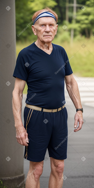 Estonian elderly male with  ginger hair