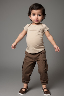 Nicaraguan infant boy with  brown hair