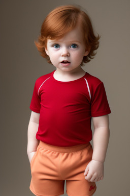 French infant boy with  ginger hair