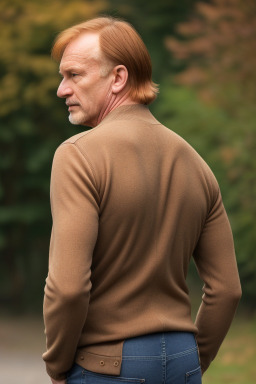 Polish middle-aged male with  ginger hair