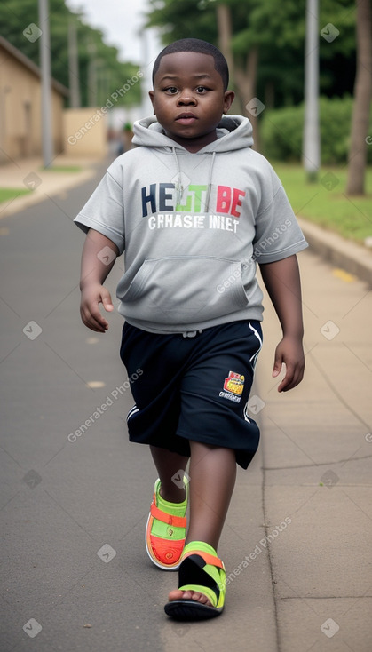 Nigerian child boy with  blonde hair