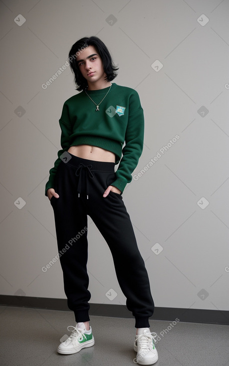 Argentine teenager boy with  black hair