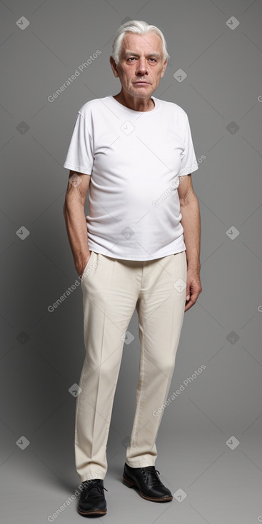 Swiss elderly male with  white hair