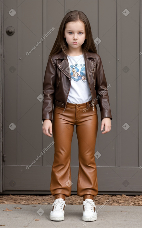 Russian child female with  brown hair