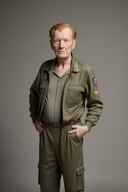 Slovak elderly male with  ginger hair