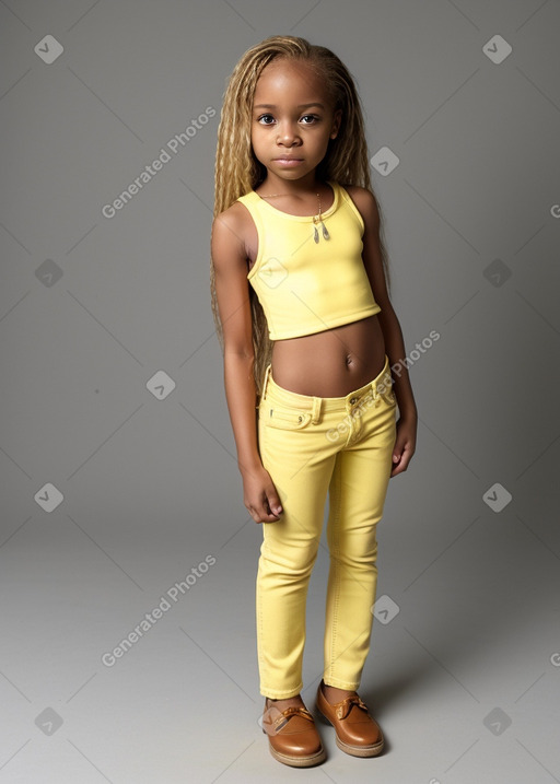 Jamaican infant girl with  blonde hair