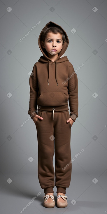 Chilean child boy with  brown hair