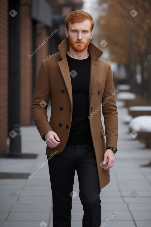 Albanian adult male with  ginger hair