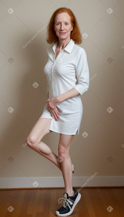 Caucasian 45 years female with  ginger hair