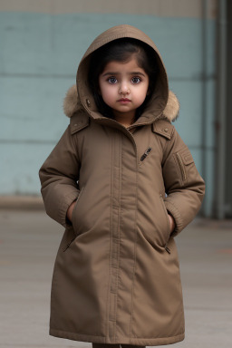 Pakistani infant girl with  brown hair