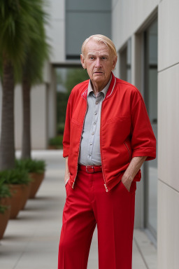 American elderly male with  blonde hair