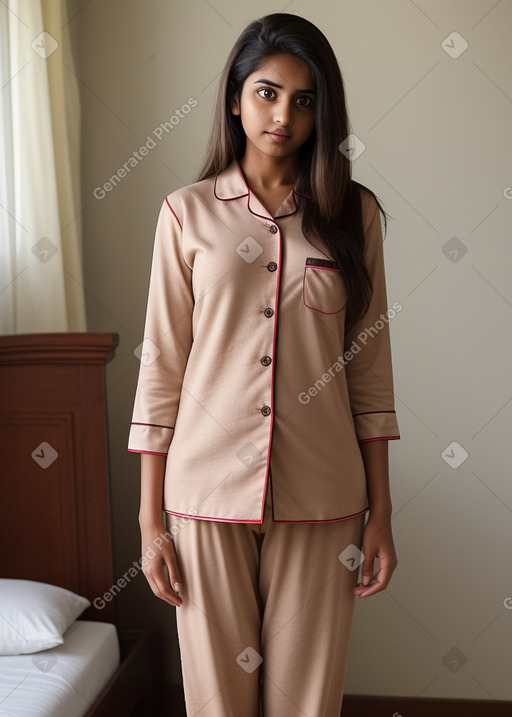 Sri lankan adult female with  brown hair