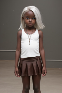 Child girl with  white hair