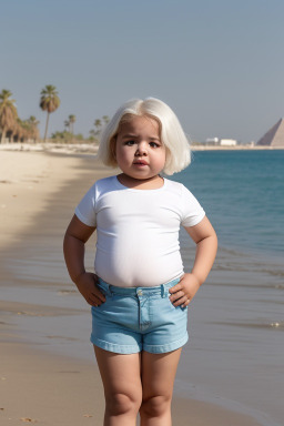 Egyptian infant girl with  white hair