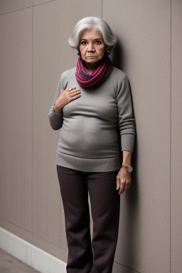 Mexican elderly female with  gray hair