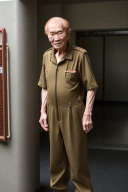 Singaporean elderly male with  ginger hair