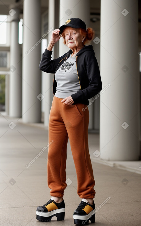 Hispanic elderly female with  ginger hair