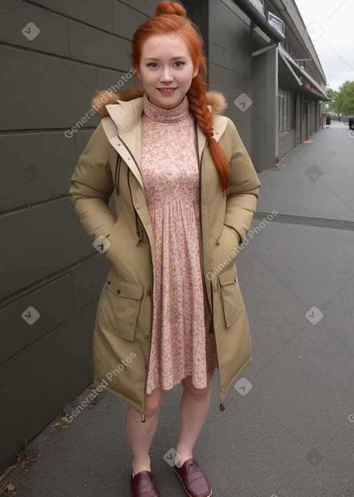 Malaysian adult female with  ginger hair