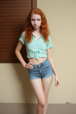 Brazilian teenager girl with  ginger hair