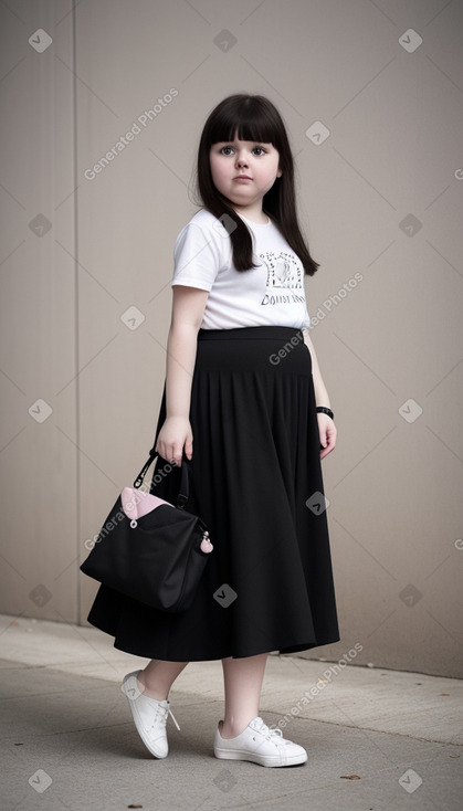 Latvian infant girl with  black hair