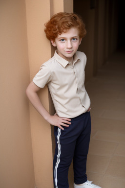 Jordanian child boy with  ginger hair