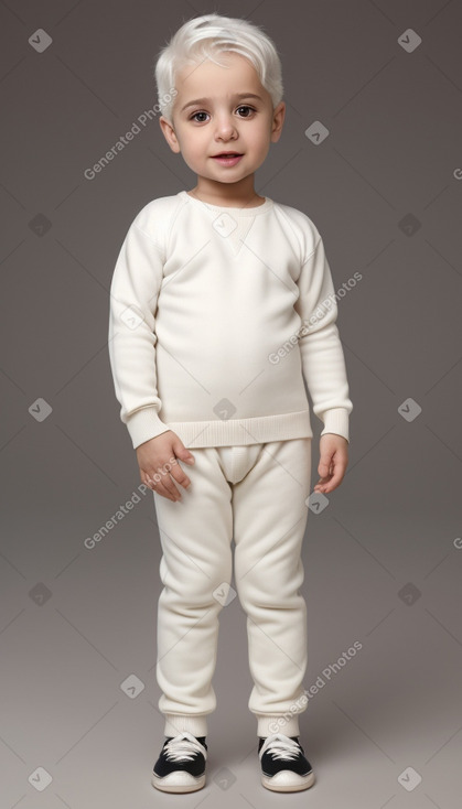 Lebanese infant boy with  white hair