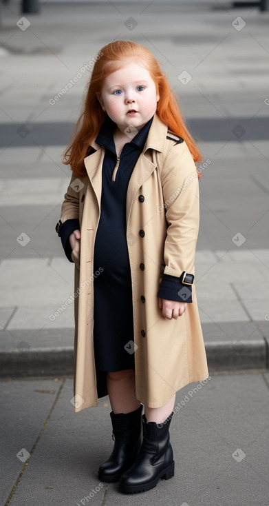 Norwegian infant girl with  ginger hair