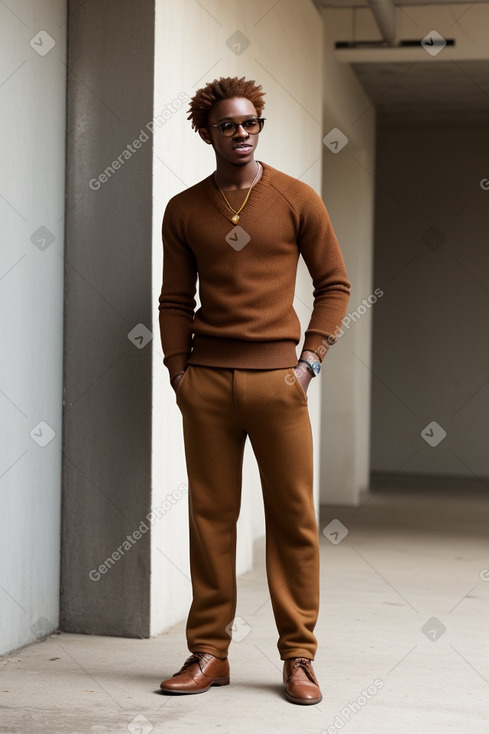 Jamaican young adult male with  ginger hair