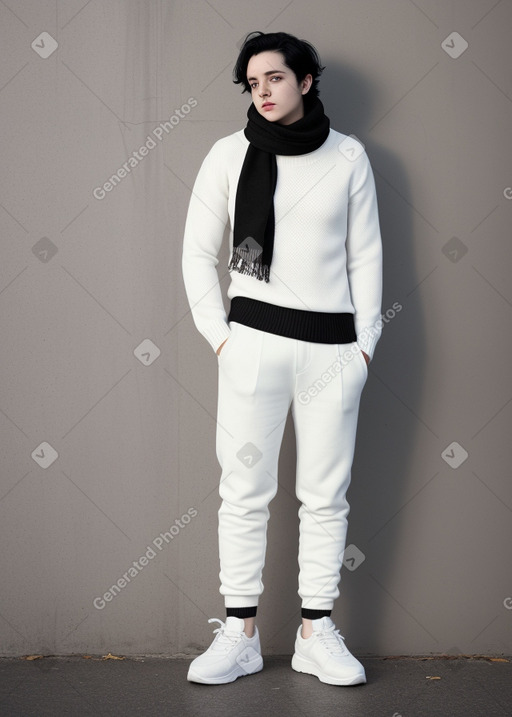 Adult non-binary with  black hair