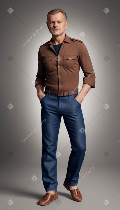 Danish 45 years male with  brown hair