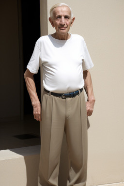 Israeli elderly male with  blonde hair